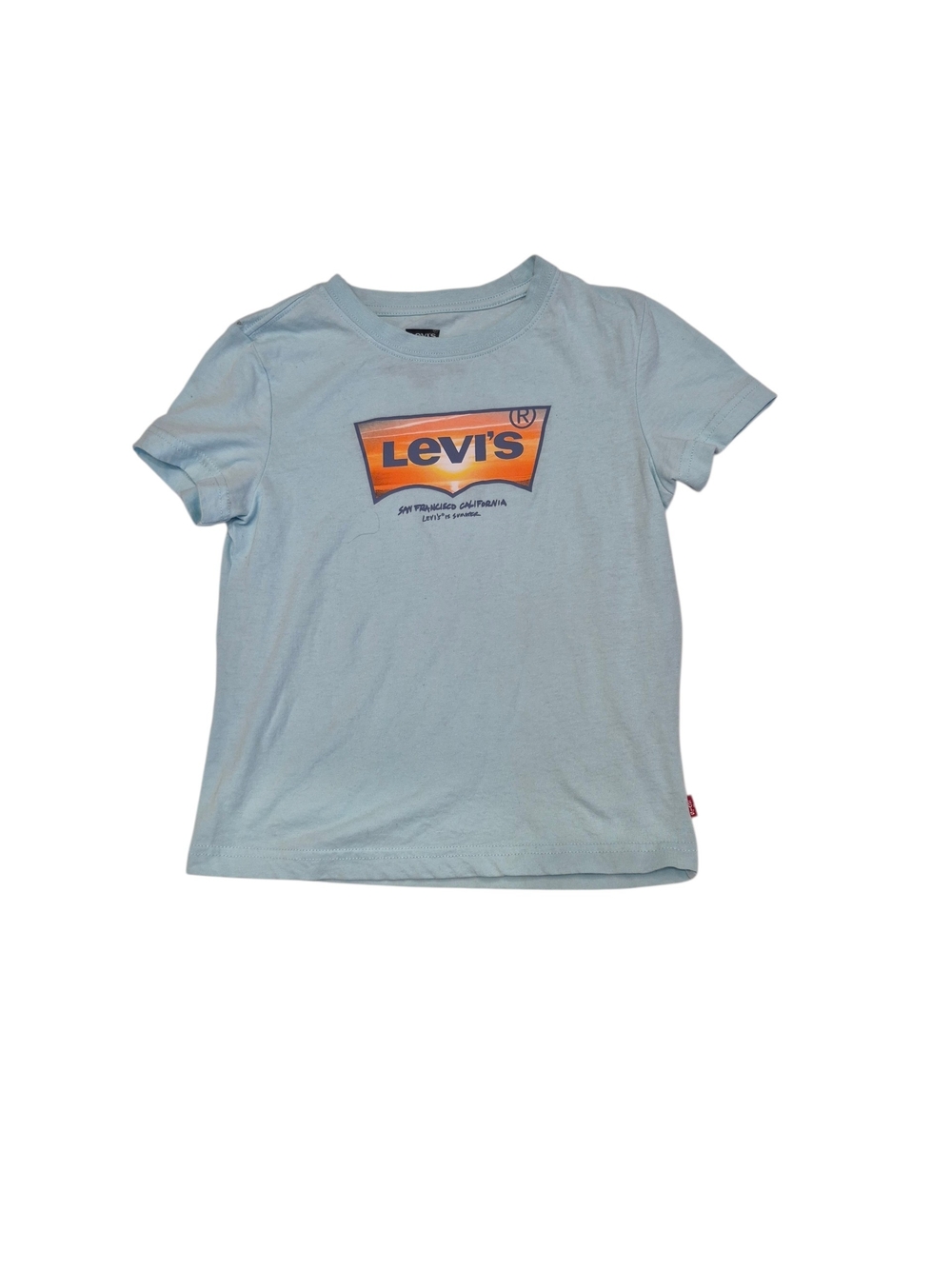 Levi's Kids Light Blue Tee with Orange & Navy Logo